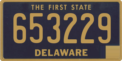 DE license plate 653229