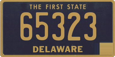 DE license plate 65323