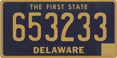 DE license plate 653233