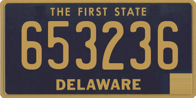 DE license plate 653236
