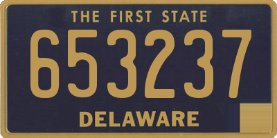 DE license plate 653237