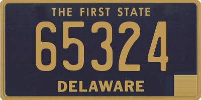 DE license plate 65324