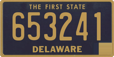 DE license plate 653241