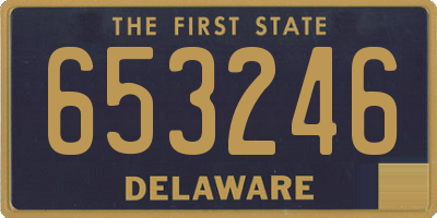 DE license plate 653246