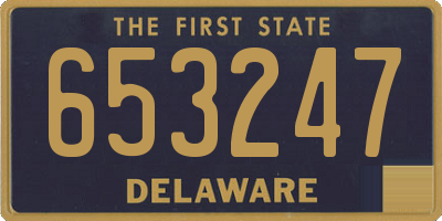 DE license plate 653247