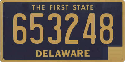 DE license plate 653248