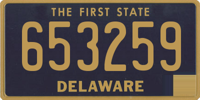 DE license plate 653259