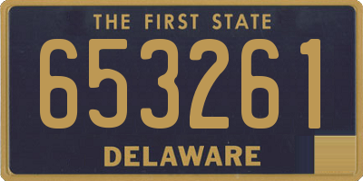 DE license plate 653261