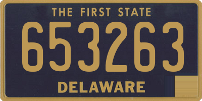 DE license plate 653263