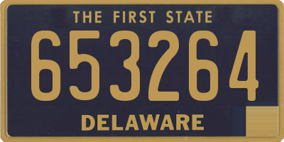 DE license plate 653264