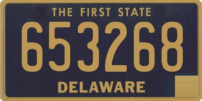 DE license plate 653268