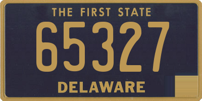 DE license plate 65327