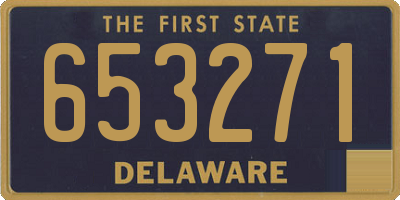 DE license plate 653271