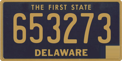 DE license plate 653273