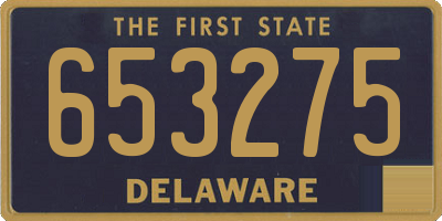 DE license plate 653275