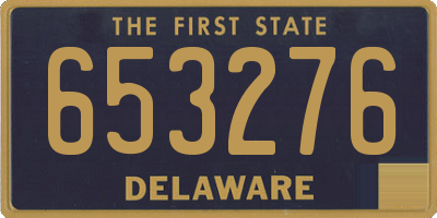 DE license plate 653276