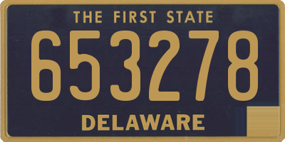 DE license plate 653278