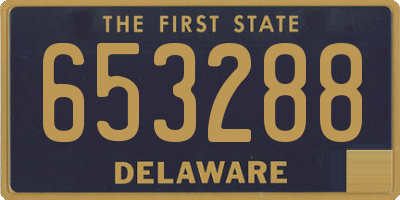 DE license plate 653288