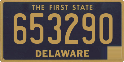 DE license plate 653290