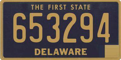 DE license plate 653294
