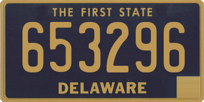 DE license plate 653296