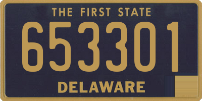 DE license plate 653301