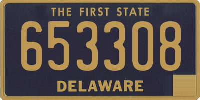 DE license plate 653308
