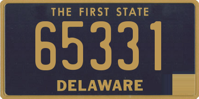 DE license plate 65331