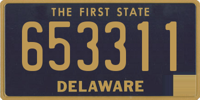 DE license plate 653311