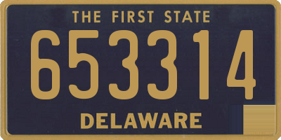 DE license plate 653314