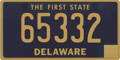 DE license plate 65332