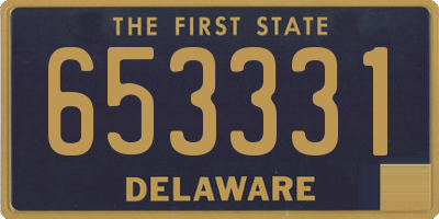DE license plate 653331
