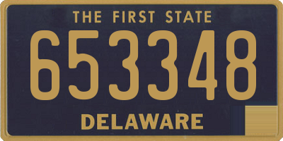 DE license plate 653348