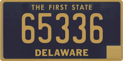 DE license plate 65336