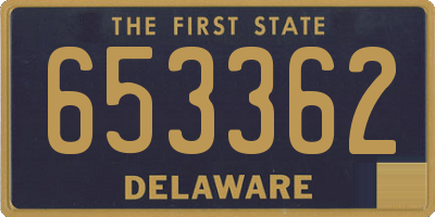 DE license plate 653362