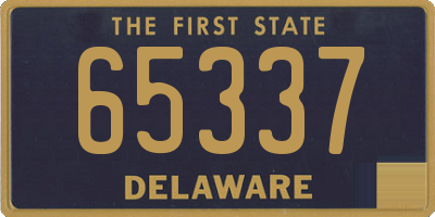 DE license plate 65337