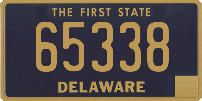 DE license plate 65338