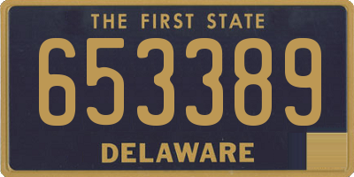 DE license plate 653389