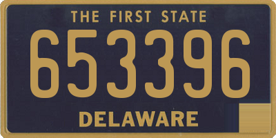 DE license plate 653396
