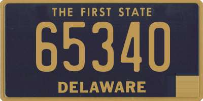DE license plate 65340
