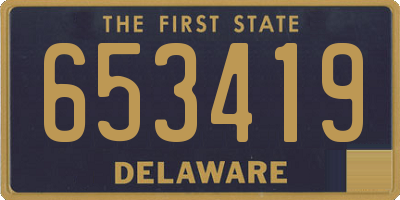 DE license plate 653419