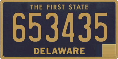 DE license plate 653435