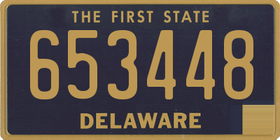 DE license plate 653448