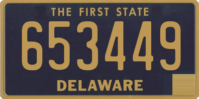 DE license plate 653449