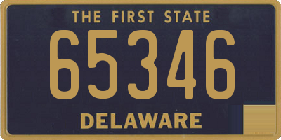 DE license plate 65346