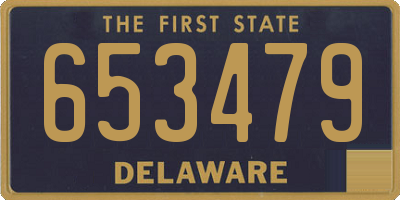 DE license plate 653479
