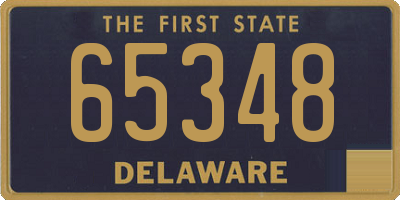 DE license plate 65348