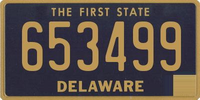 DE license plate 653499