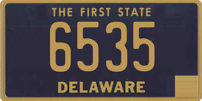 DE license plate 6535