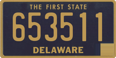 DE license plate 653511